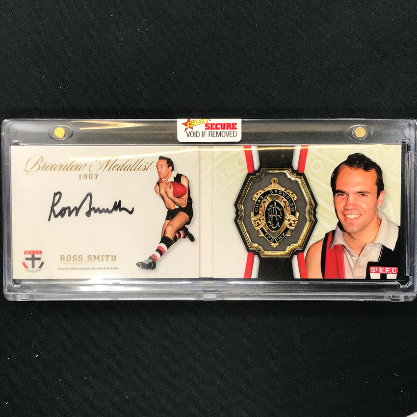 2024 Select AFL Brownlow Medallist ROSS SMITH 1990 Signature Booklet 110/150
