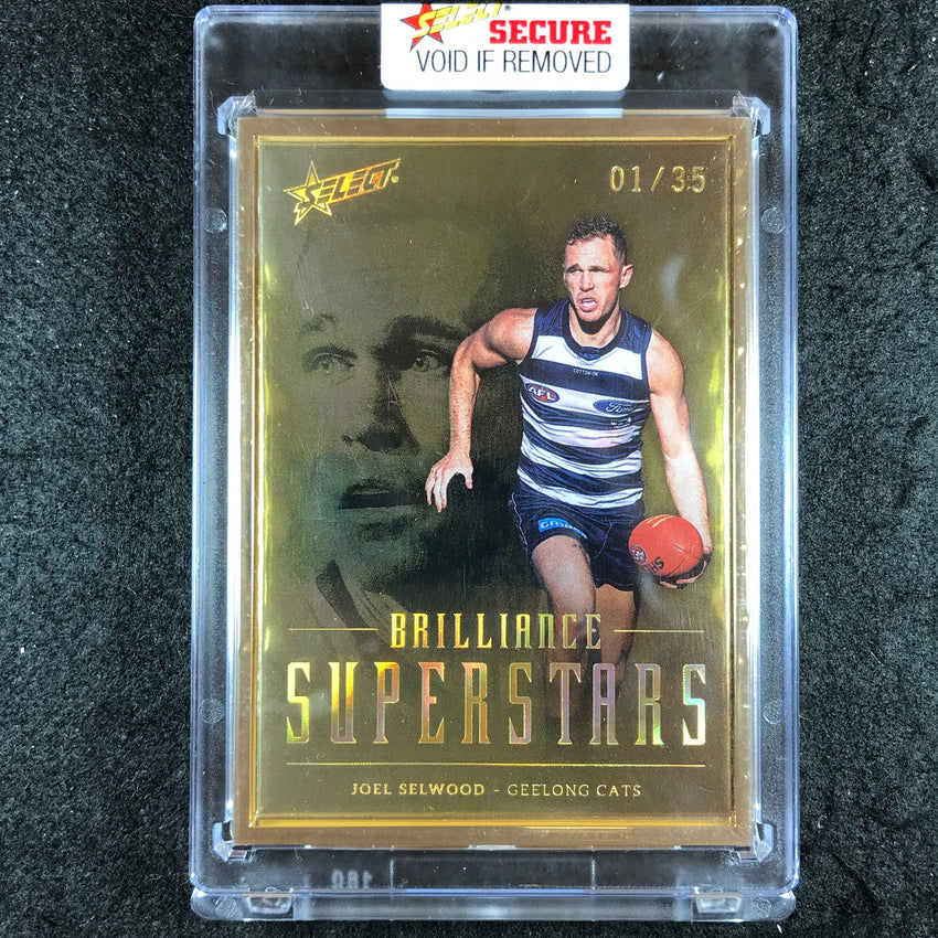 2022 Select AFL Brilliance JOEL SELWOOD Superstars Gold 01/35 #SS7