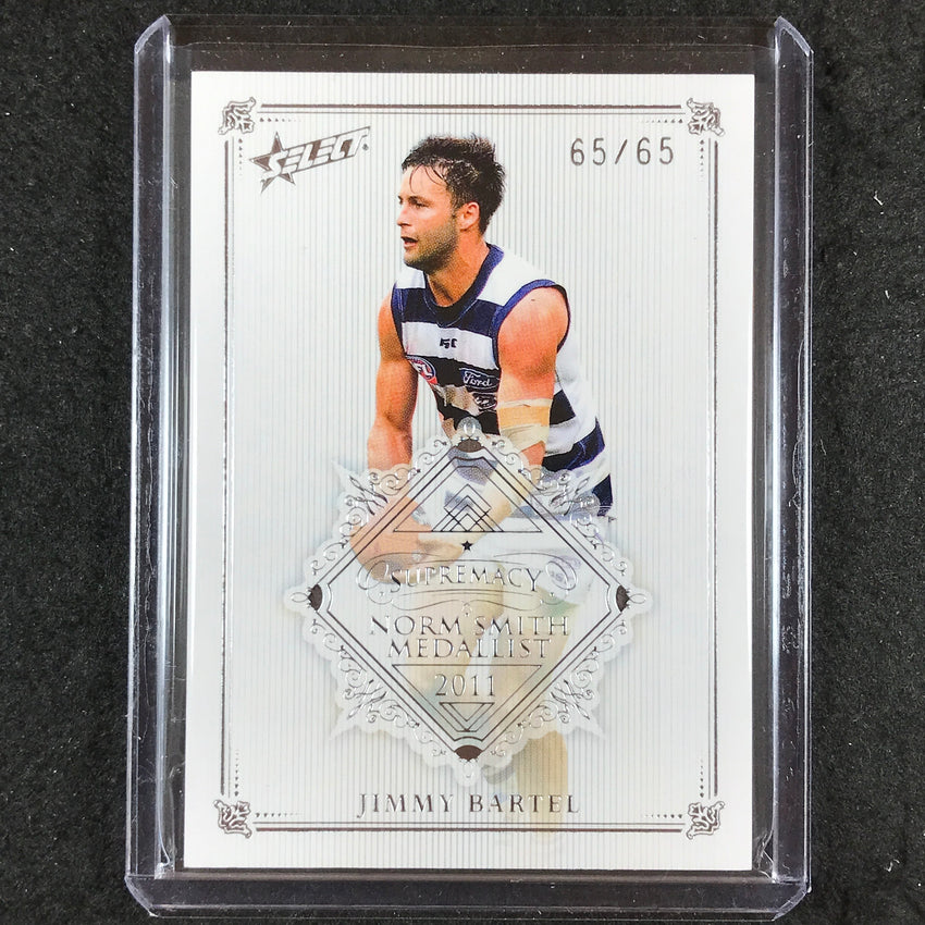 2019 Select AFL Supremacy JIMMY BARTEL 2011 Norm Smith Medallist 65/65 #NSM32