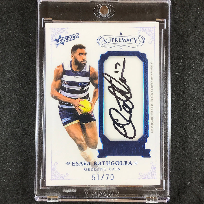 2021 Select AFL Supremacy ESAVA RATUGOLEA Franchise Future Signature 51/70 #14