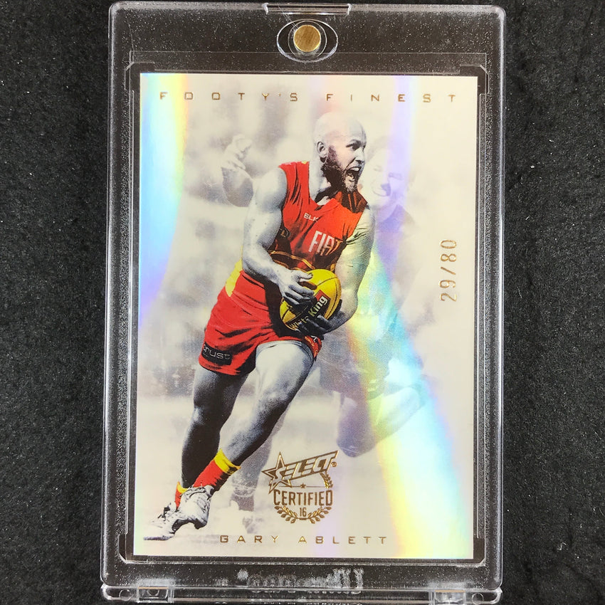 2016 Select AFL Certified GARY ABLETT Footy's Finest 29/80 #FF5