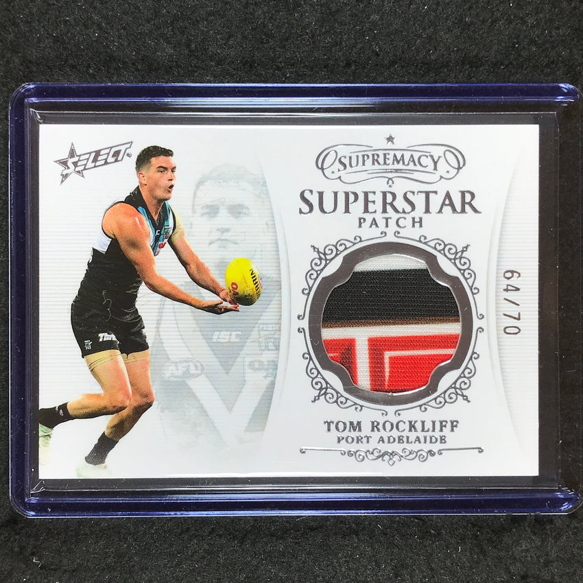 2021 Select AFL Supremacy TOM ROCKLIFF Superstar Patch 64/70 #SP13