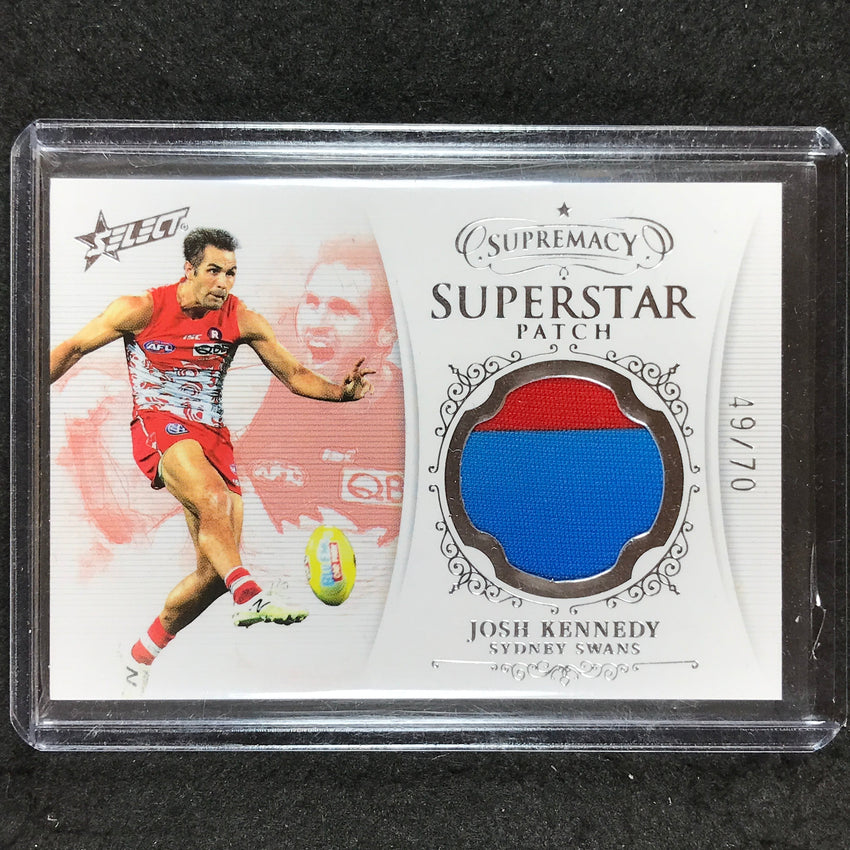 2021 Select AFL Supremacy JOSH KENNEDY (SYD) Superstar Patch 49/70 #SP16