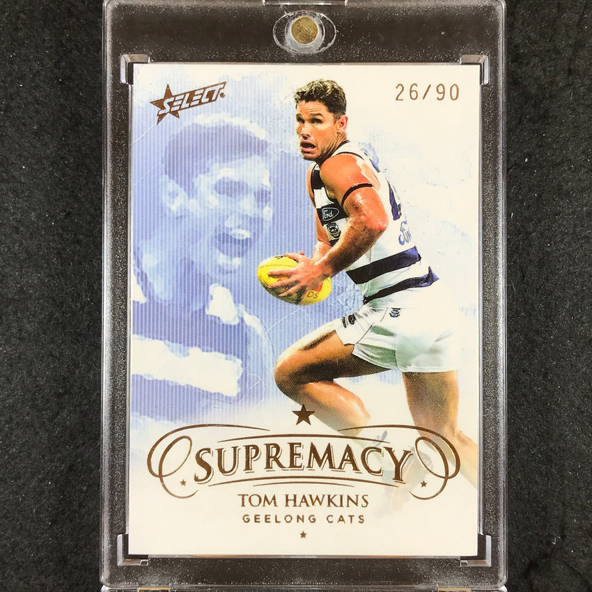 2021 Select AFL Supremacy TOM HAWKINS Base Gold 26/90 #40