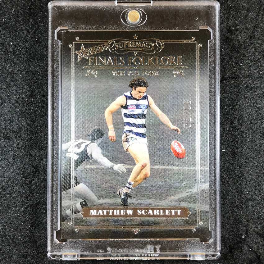2019 Select AFL Supremacy MATTHEW SCARLETT Finals Folklore The Toe Poke 50/70 #7