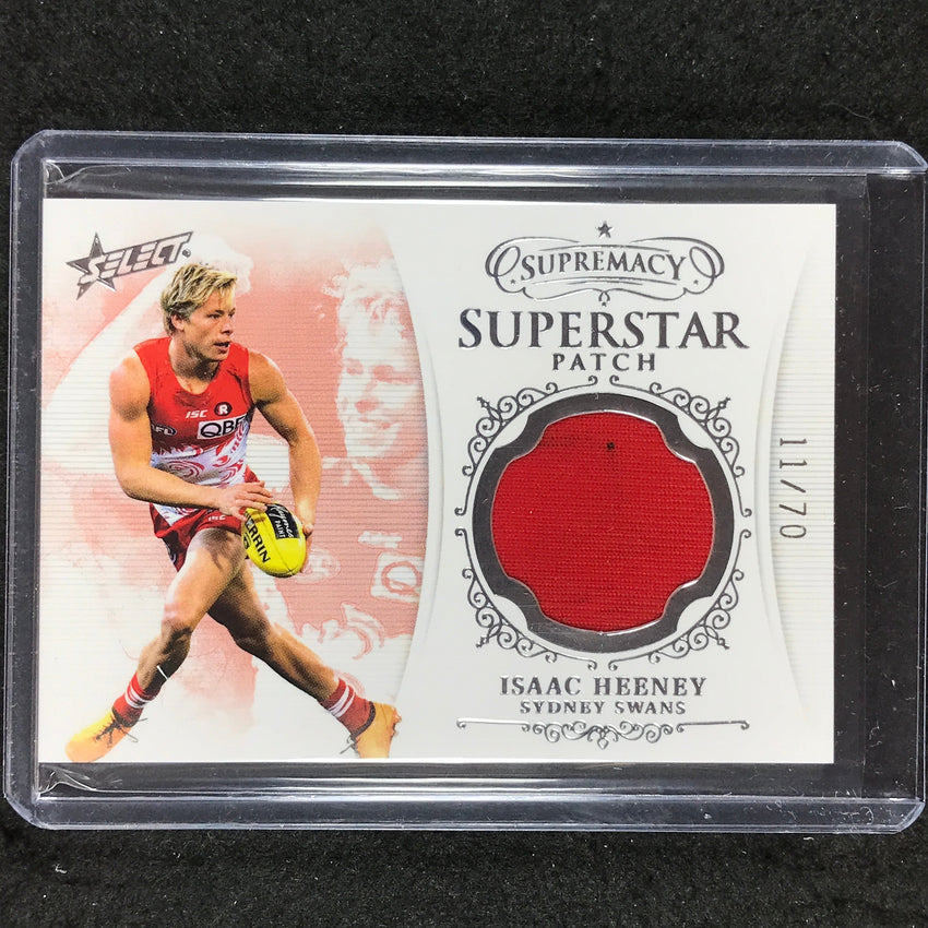 2021 Select AFL Supremacy ISAAC HEENEY Superstar Patch 11/70 #SP16