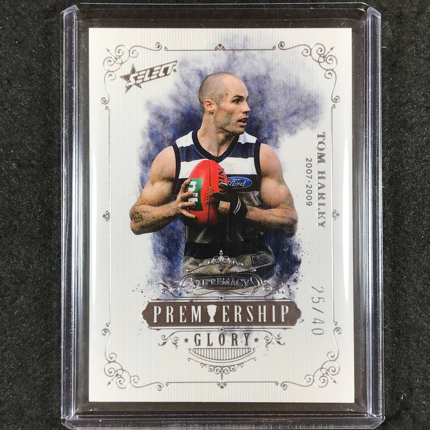 2019 Select AFL Supremacy TOM HARLEY Premiership Glory 25/40 #PG13