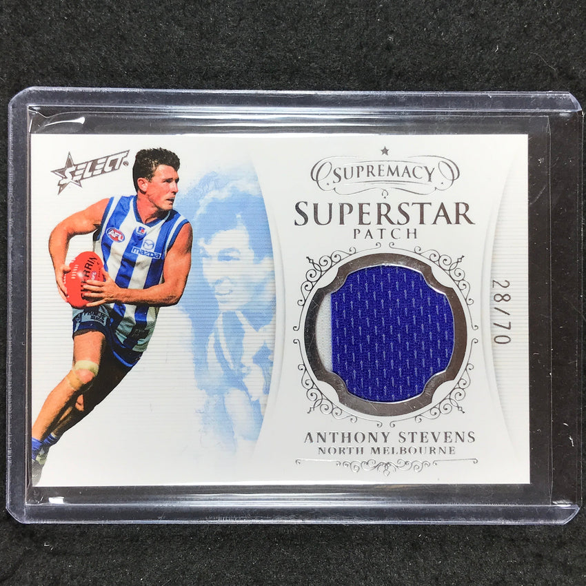 2021 Select AFL Supremacy ANTHONY STEVENS Superstar Patch 28/70 #SP12