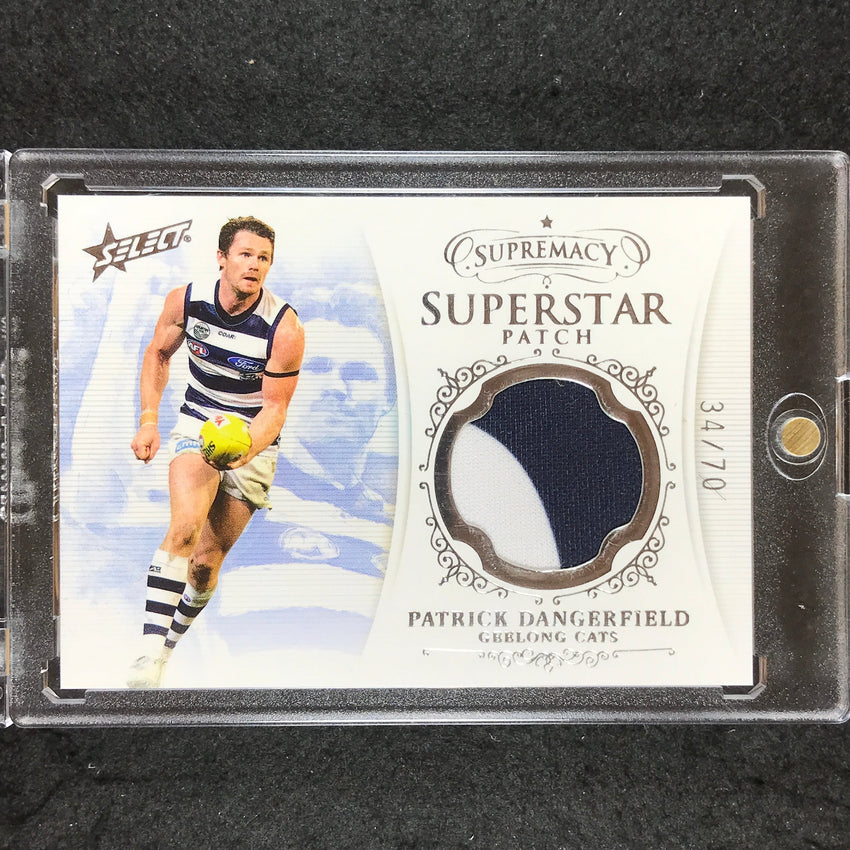 2019 Select AFL Supremacy PATRICK DANGERFIELD Superstar Patch 34/70 #SP7