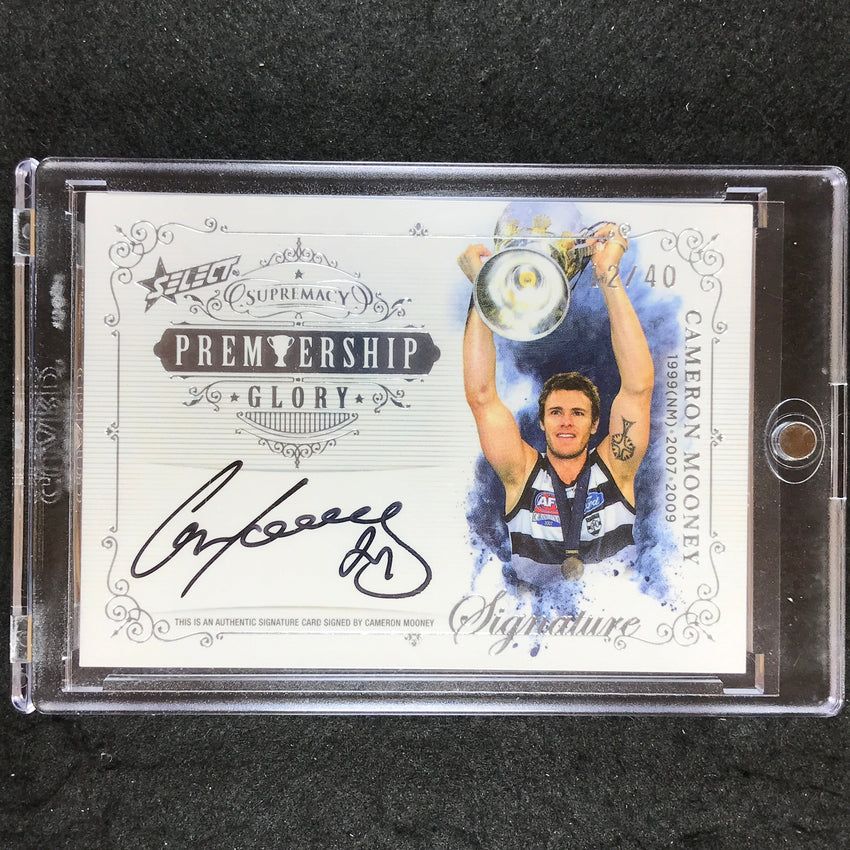 2021 Select AFL Supremacy CAMERON MOONEY Premiership Glory Signature 12/40 #PG43