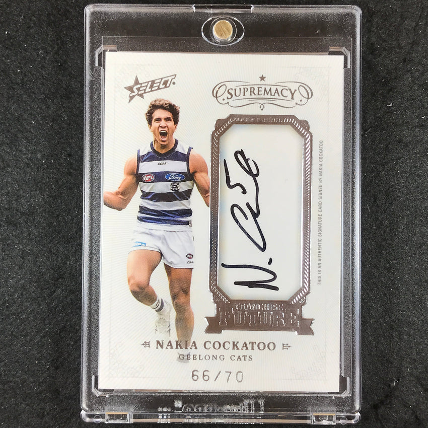 2019 Select AFL Supremacy NAKIA COCKATOO Franchise Future Signature 66/70 #FFS13