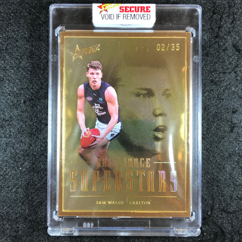 2024 Select AFL Brilliance SAM WALSH Superstars Gold 02/35 #SS8