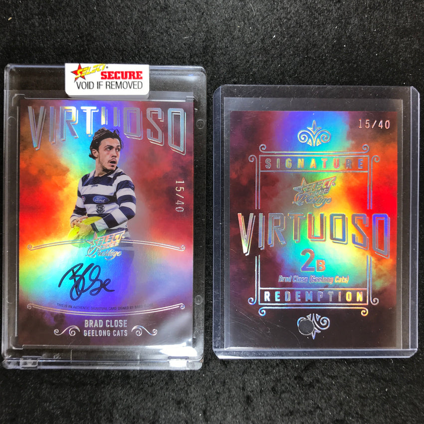 2022 Select AFL Footy Stars Prestige HAWKINS CLOSE Virtuoso Signature 15/40