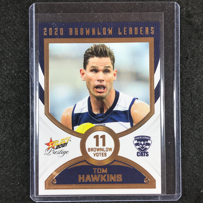2021 Select AFL Prestige TOM HAWKINS 2020 Brownlow Leaders 008/80 #BL21