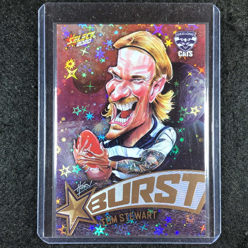 2020 Select AFL Footy Stars TOM STEWART Starburst Caricature Gallactic 1/210 #28
