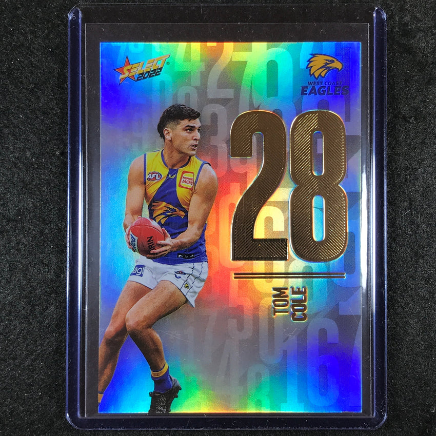 2022 Select AFL Footy Stars TOM COLE Numbers Daylight 001/190 #ND203