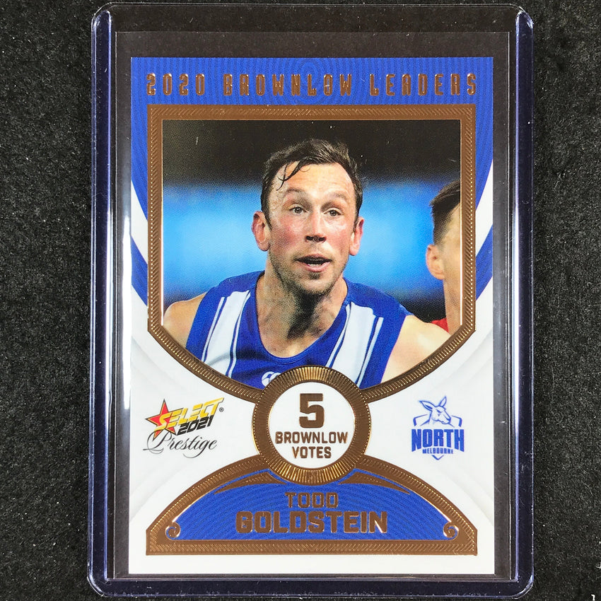 2021 Select AFL Footy Stars TODD GOLDSTEIN 2020 Brownlow Leaders 019/80 #BL35