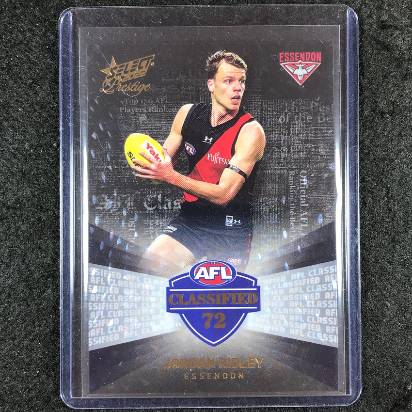2022 Select AFL Footy Stars Prestige JORDAN RIDLEY Classified Black 51/60 #72