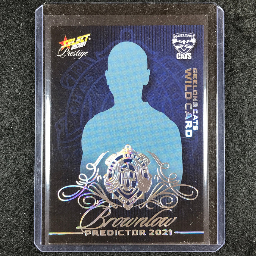 2021 Select AFL Prestige GEELONG CATS WILDCARD Brownlow Platinum 003/60