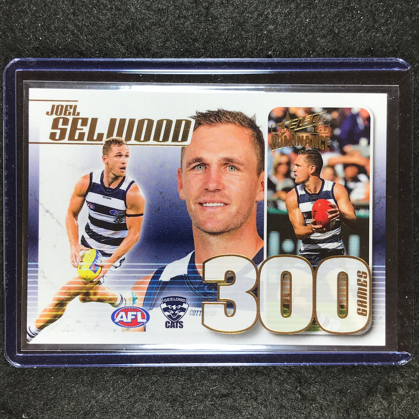 2020 Select AFL Dominance JOEL SELWOOD 300 Games Case Card #156 #CC88