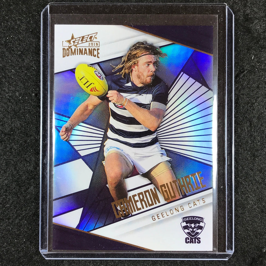2019 Select AFL Dominance CAMERON GUTHRIE Holographic Parallel 001/350 #HP81