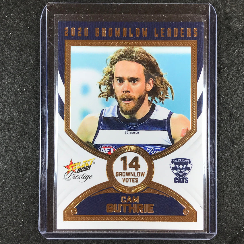 2021 Select AFL Prestige CAMERON GUTHRIE Brownlow Leaders 029/80