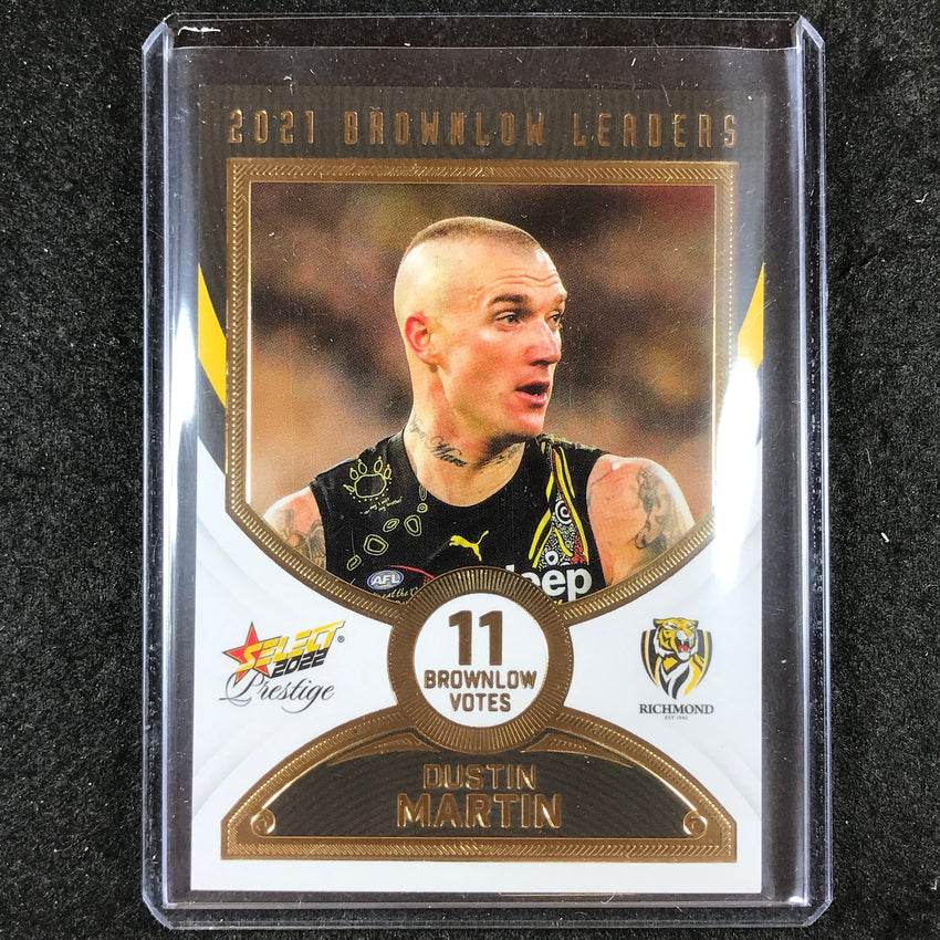 2022 Select AFL Footy Stars Prestige DUSTIN MARTIN Brownlow Leaders 18/80 #40