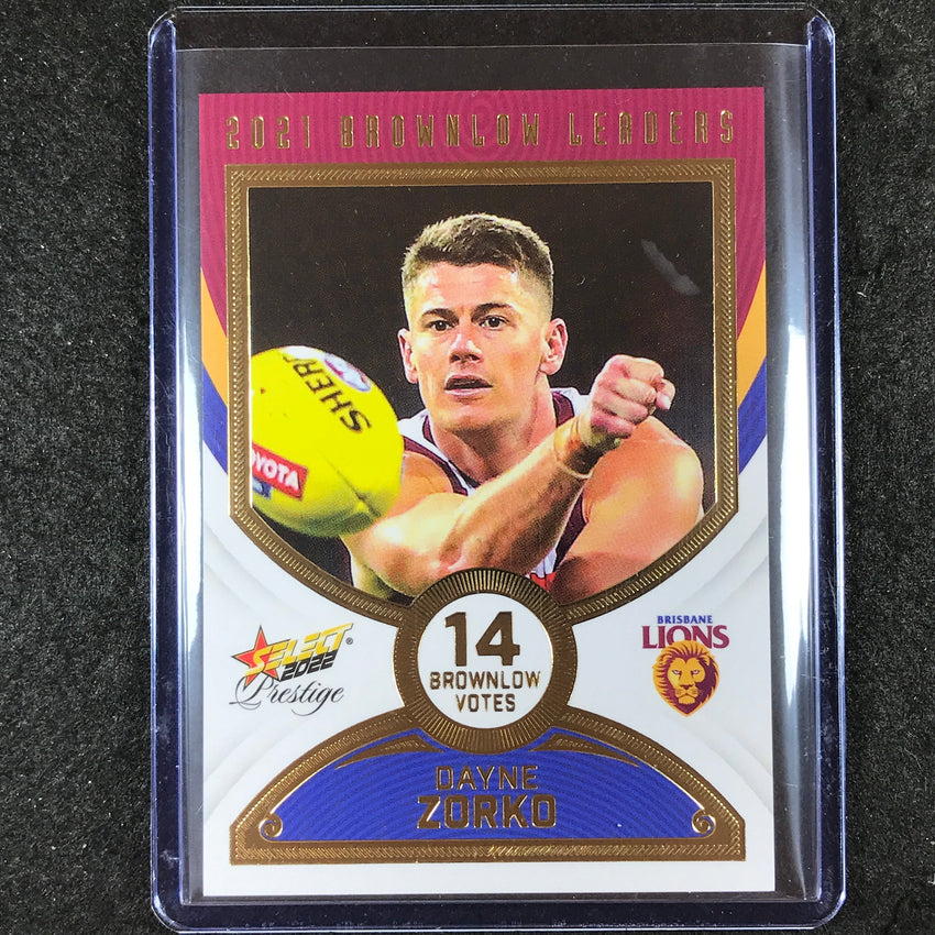 2022 Select AFL Footy Stars DAYNE ZORKO 2021 Brownlow Leaders 31/80 #BL5