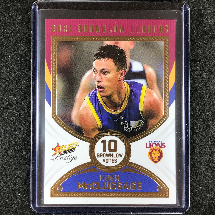 2022 Select AFL Footy Stars HUGH MCCLUGGAGE 2021 Brownlow Leaders 67/80 #BL6
