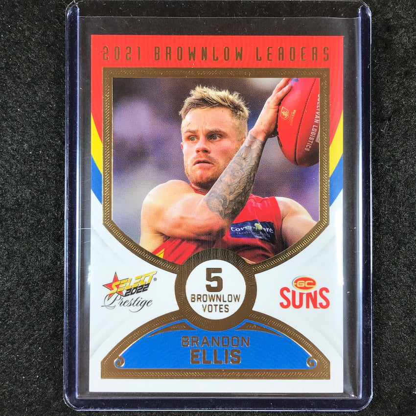 2022 Select AFL Footy Stars BRANDON ELLIS 2021 Brownlow Leaders 05/80 #BL27