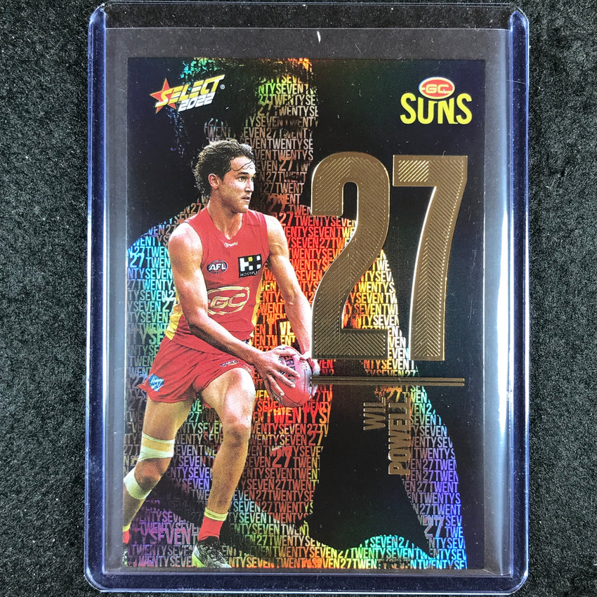 2022 Select AFL Footy Stars WIL POWELL Numbers Midnight 008/130 #ND105