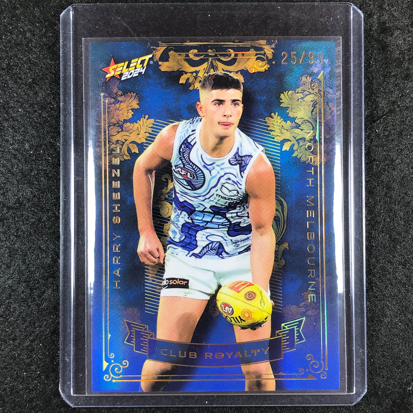 2024 Select AFL Footy Stars HARRY SHEEZEL Club Royalty 25/99 #CR56