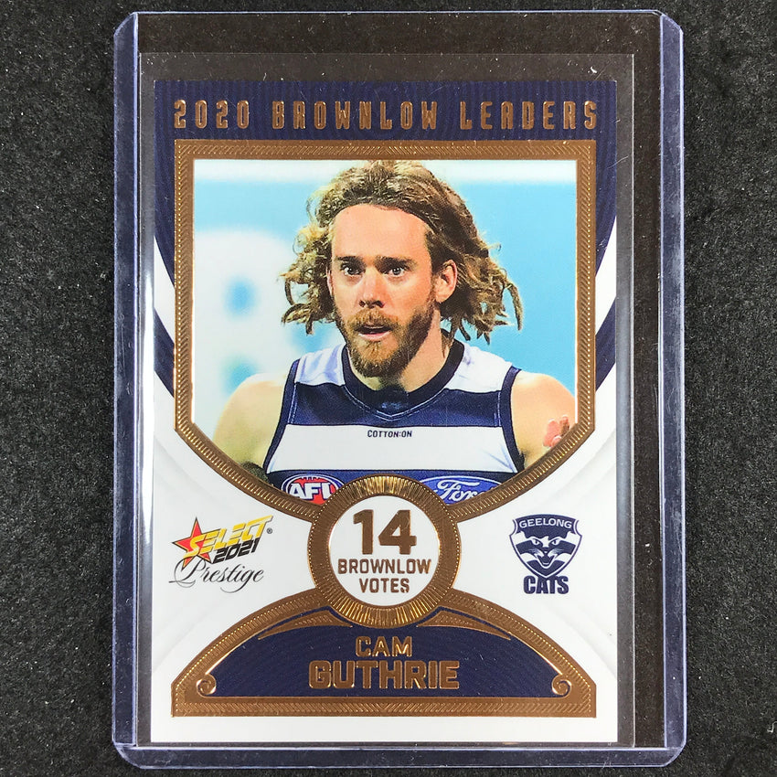 2021 Select AFL Footy Stars CAM GUTHRIE 2020 Brownlow Leaders 030/80 #BL20