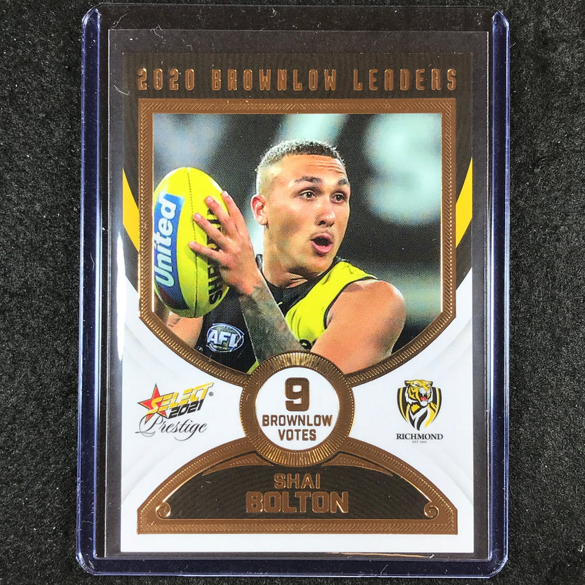 2021 Select AFL Footy Stars SHAI BOLTON 2020 Brownlow Leaders 030/80 #BL41