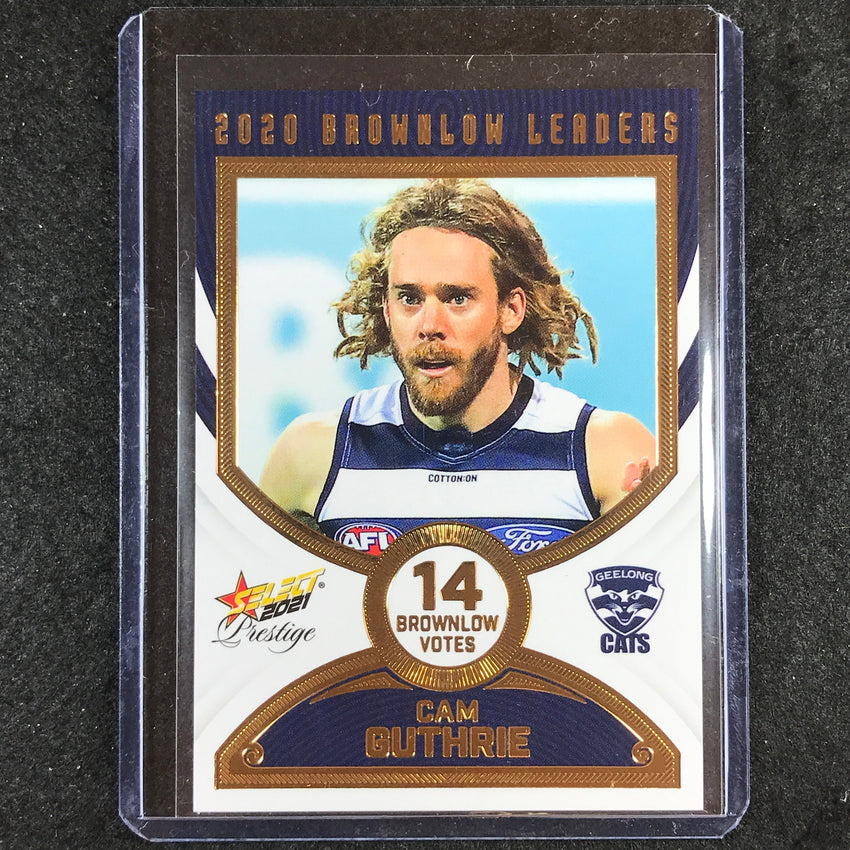 2021 Select AFL Footy Stars CAM GUTHRIE 2020 Brownlow Leaders 070/80 #BL20
