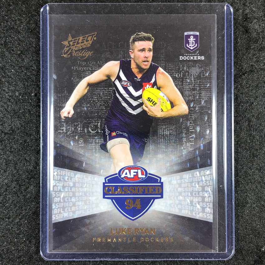 2022 Select AFL Footy Stars Prestige LUKE RYAN AFL Classified Black 06/60 #ACP94