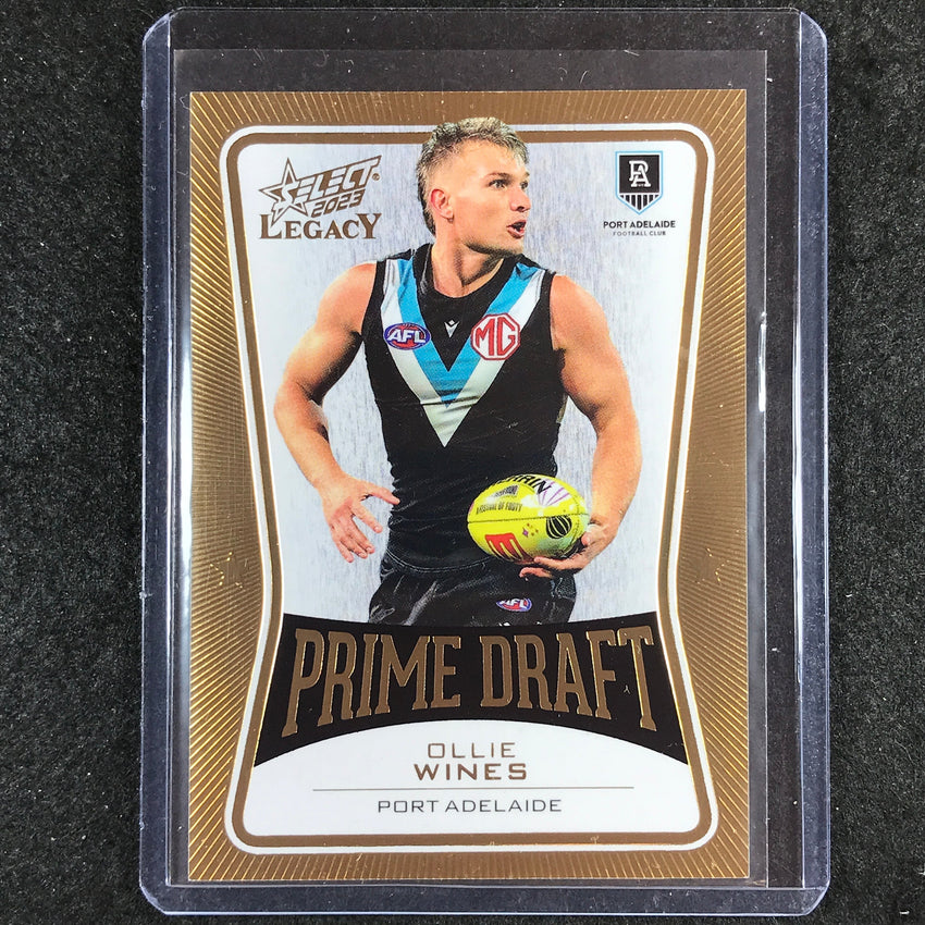2023 Select AFL Legacy OLLIE WINES Prime Draft 081/100 #PD65