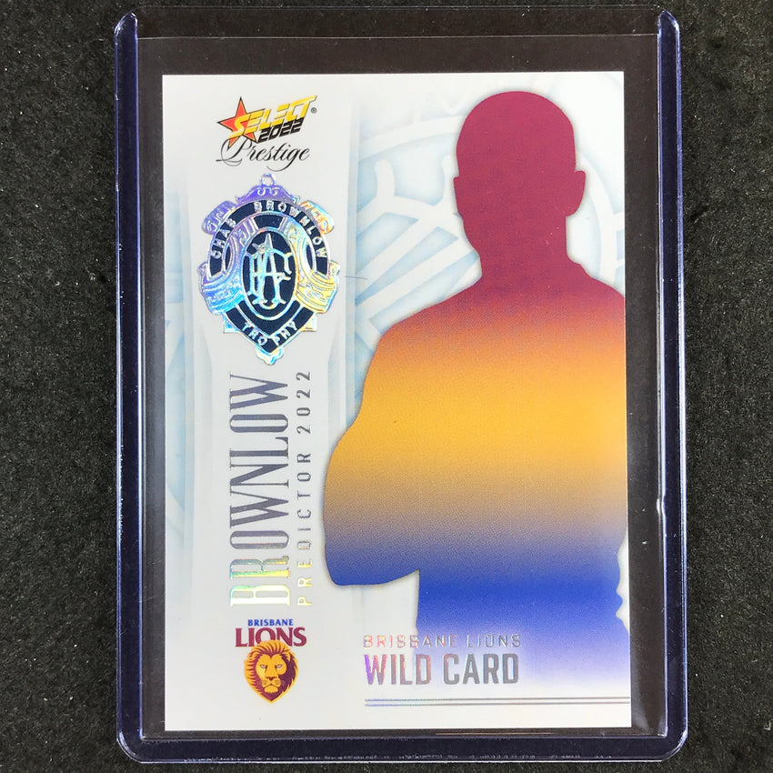 2022 Select AFL Footy Stars Prestige BRISBANE WILDCARD Brownlow Platinum 09/60