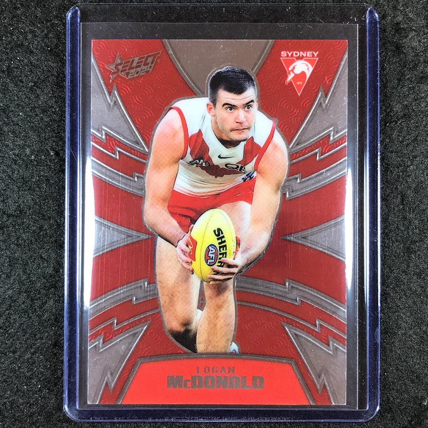 2024 Select AFL Footy Stars LOGAN MCDONALD Luminous Thunderbolt 001/599 #LT342