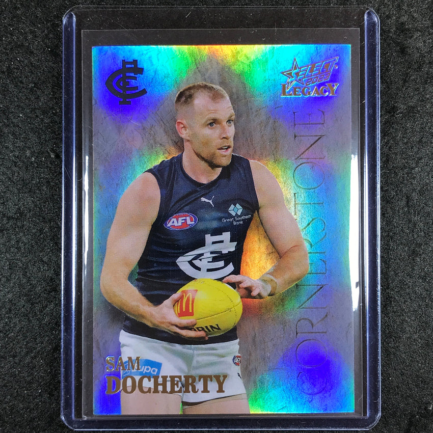 2023 Select AFL Legacy SAM DOCHERTY Cornerstone 16/85 C15 Cherry