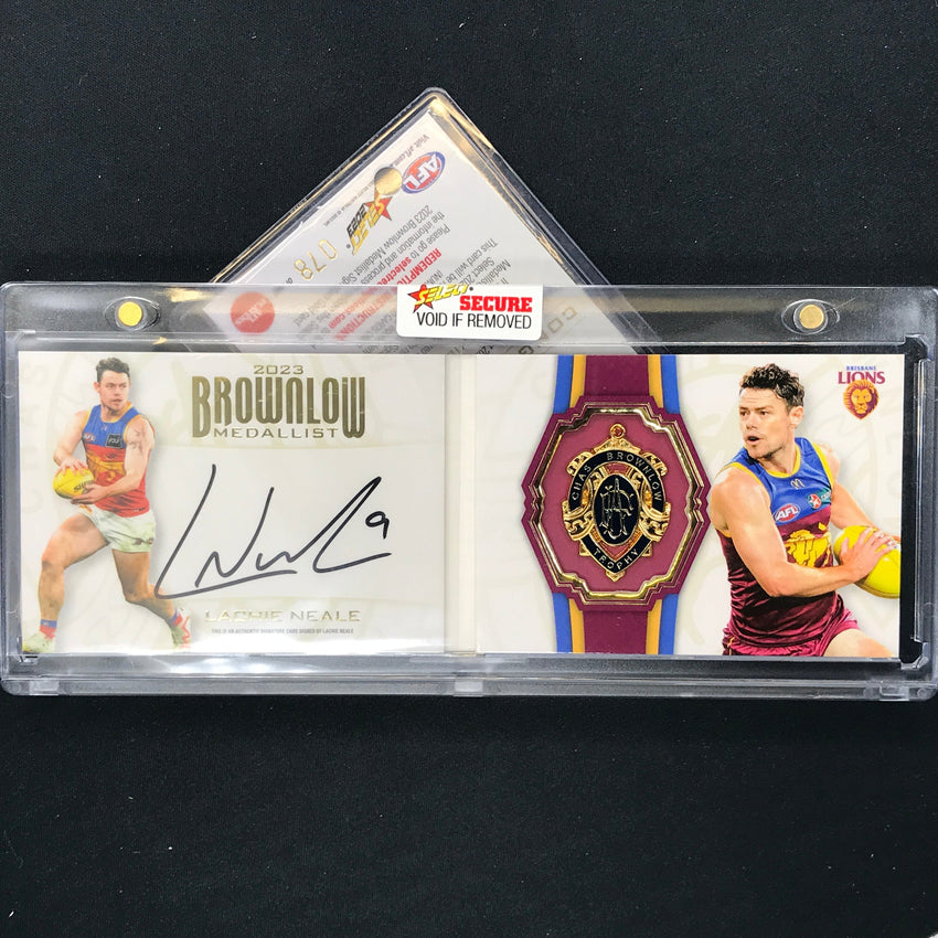 2023 Select Footy Stars LACHIE NEALE Brownlow Medallist Signature Gold 078/260