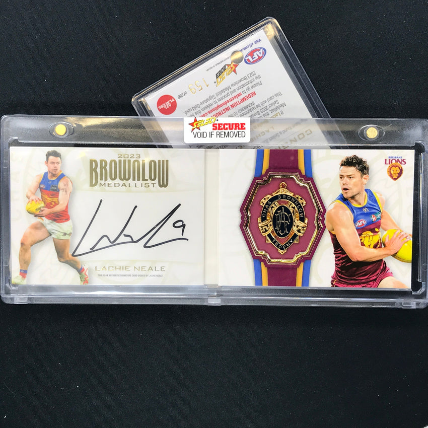 2023 Select Footy Stars LACHIE NEALE Brownlow Medallist Signature Gold 159/260