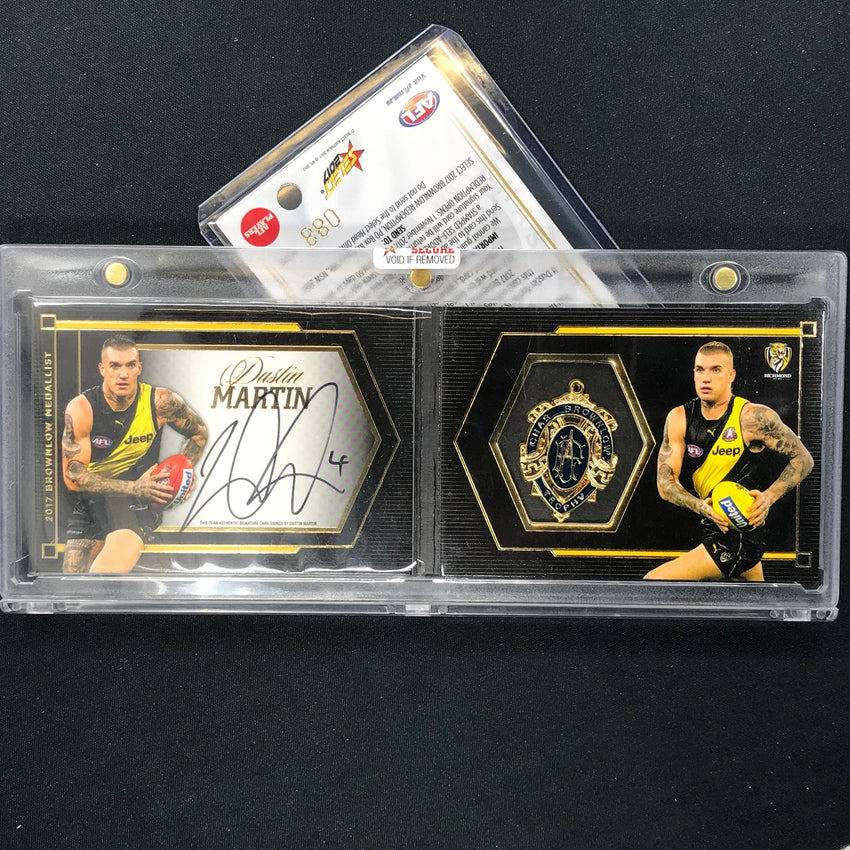 2017 Select AFL Footy Stars AFL DUSTIN MARTIN Brownlow Signature Gold 088/275