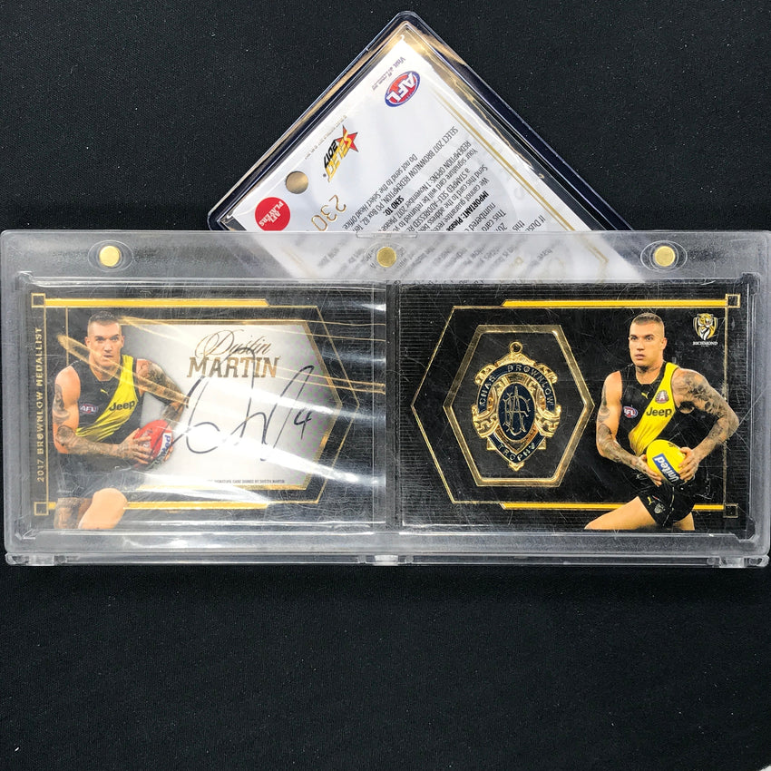 2017 Select AFL Footy Stars AFL DUSTIN MARTIN Brownlow Signature Gold 230/275