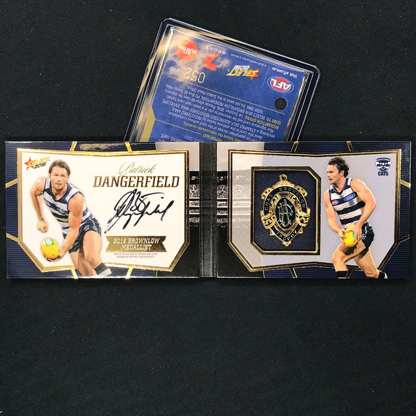 2016 Select AFL Footy Stars AFL PATRICK DANGERFIELD Brownlow Signature 052/250