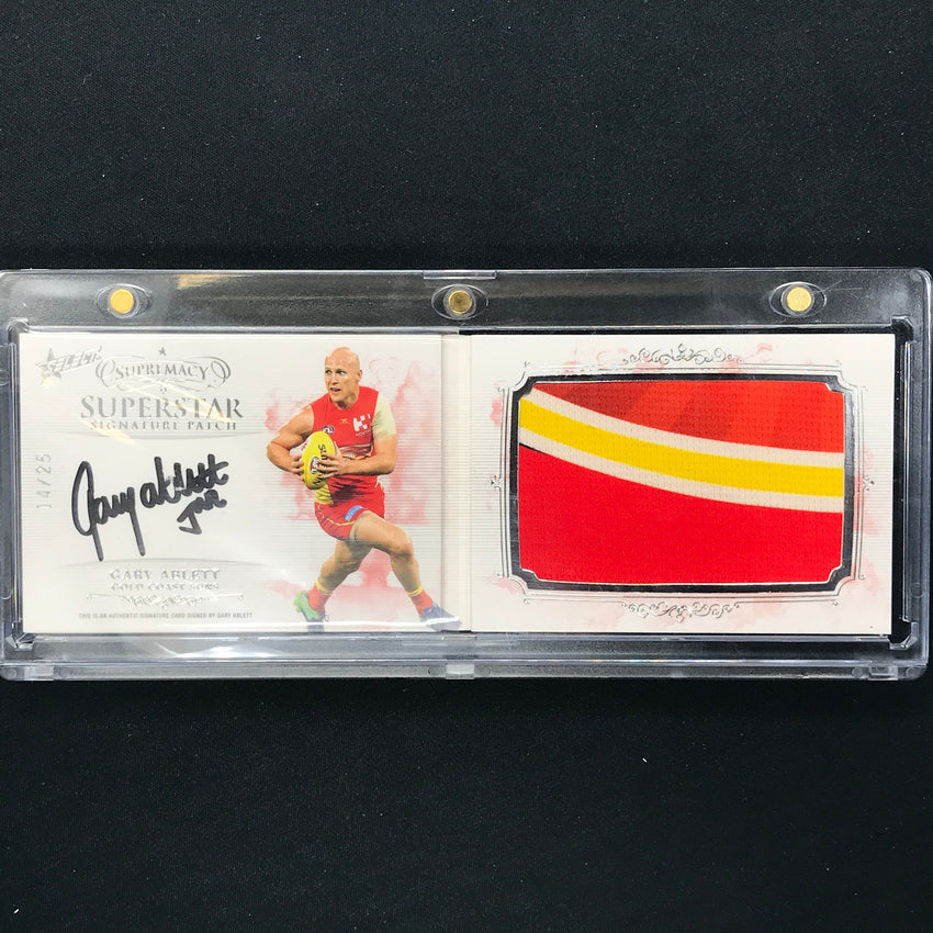 2021 Select AFL Supremacy GARY ABLETT Superstar Signature Patch Booklet 14/25