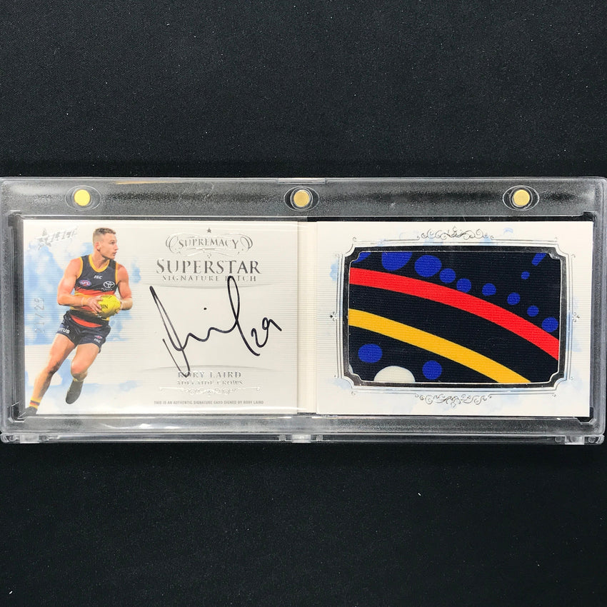 2021 Select AFL Supremacy RORY LAIRD Superstar Signature Patch Booklet 21/25