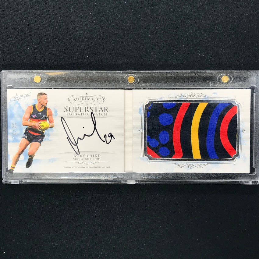 2021 Select AFL Supremacy RORY LAIRD Superstar Signature Patch Booklet 16/25