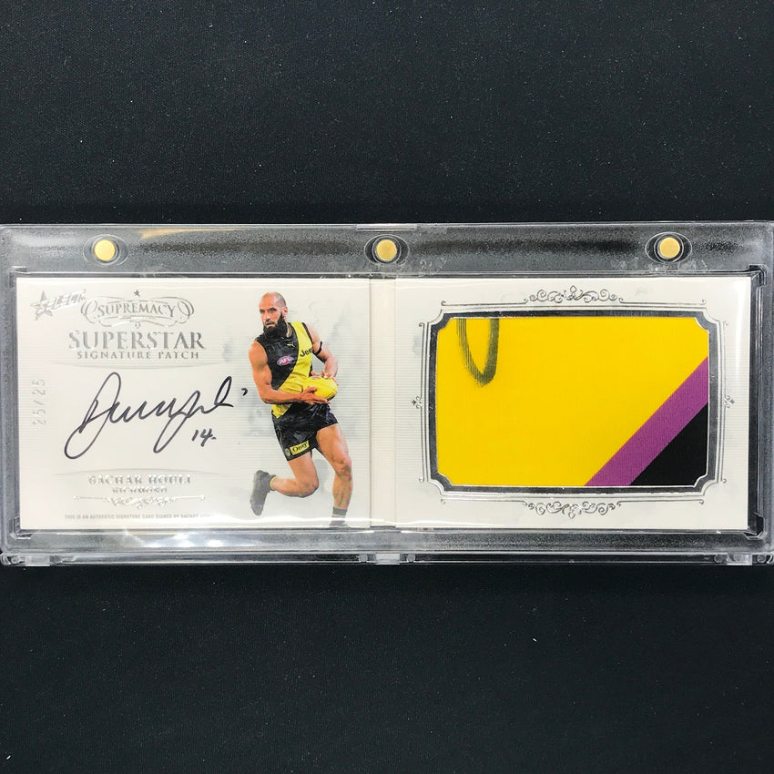 2021 Select AFL Supremacy BACHAR HOULI Superstar Signature Patch Booklet 25/25