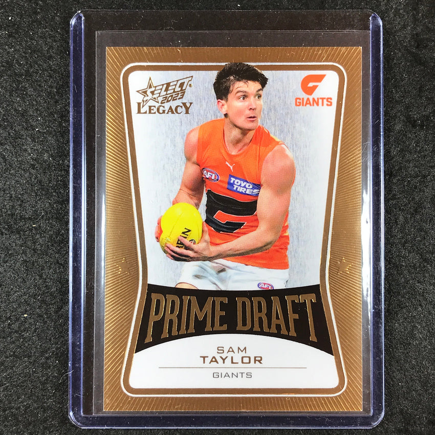 2023 Select AFL Legacy SAM TAYLOR Prime Draft 82/100 #40